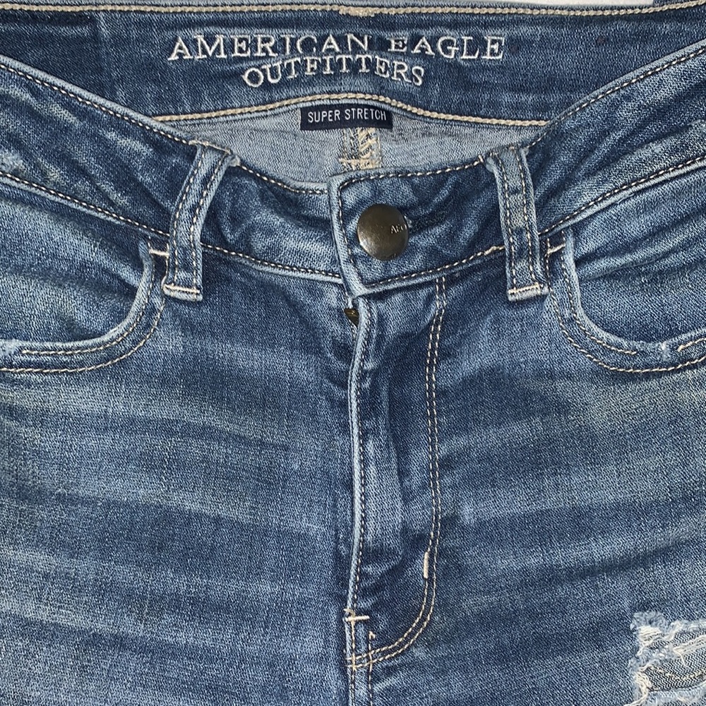 American Eagle Hi-Rise Jegging Super Stretch Size 0 Long - Picture 2 of 6